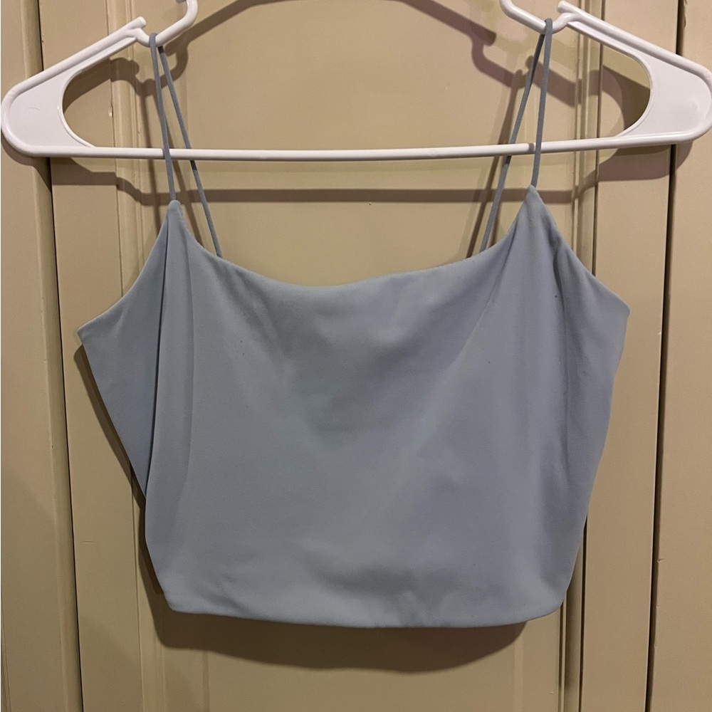 Garage Blue Fitted Crop Camisole